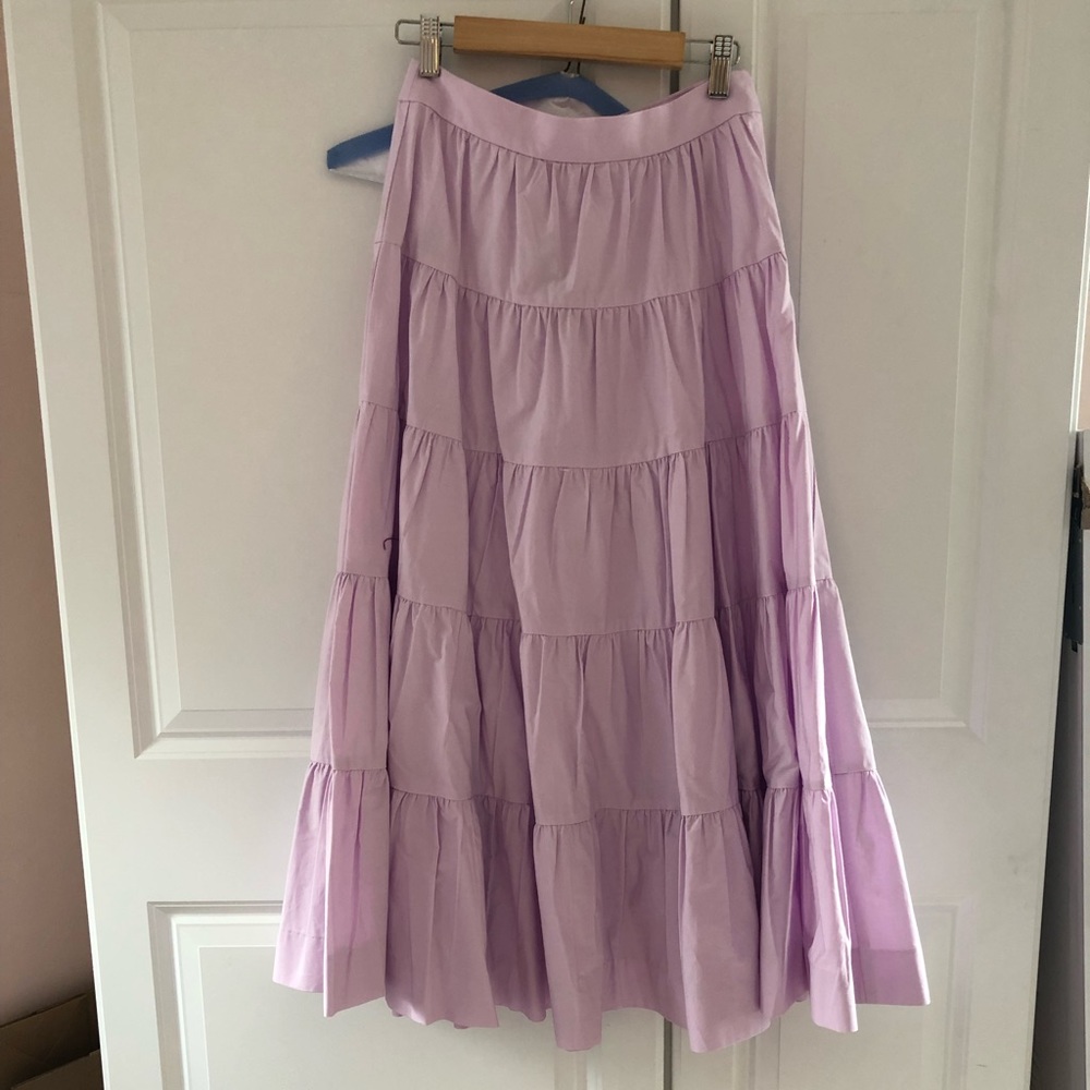 JCrew layered maxi skirt